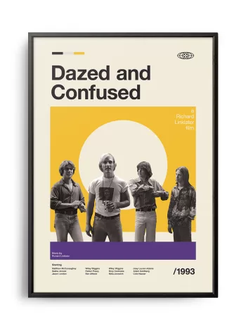 Mid-century modern Dazed and Confused movie poster