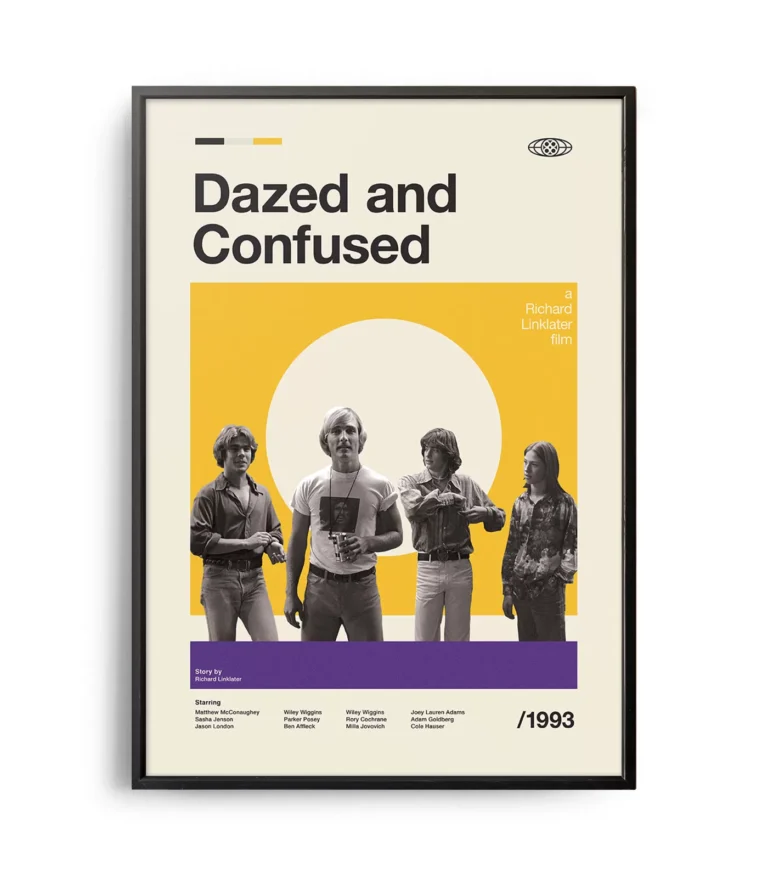 Mid-century modern Dazed and Confused movie poster