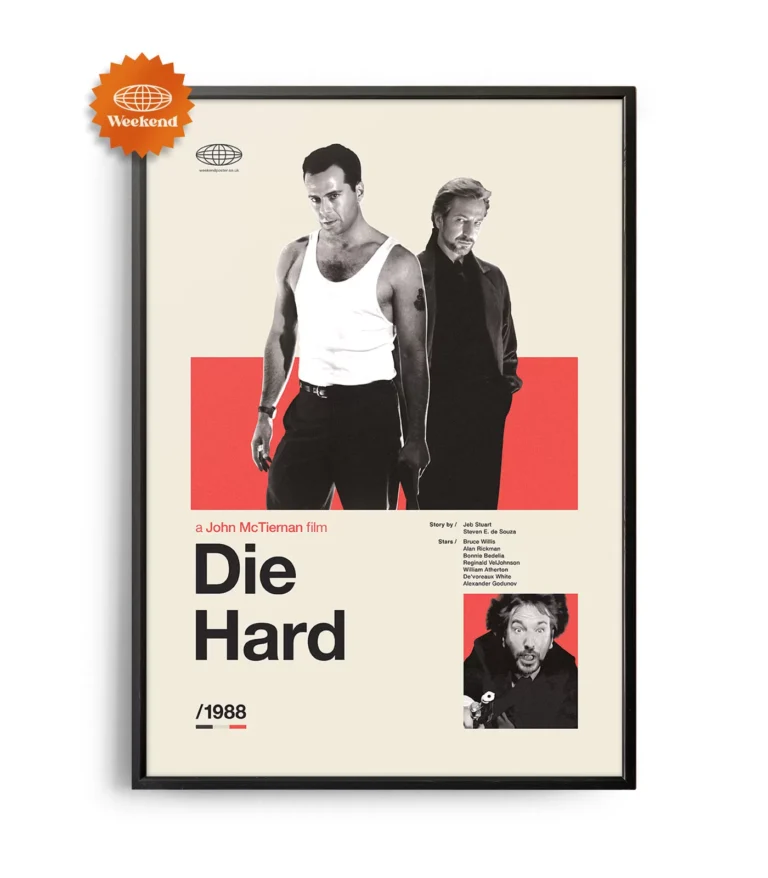 Mid-century modern Die Hard movie poster