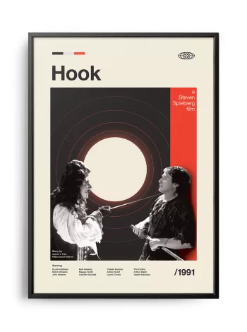 Mid-century modern Hook movie poster