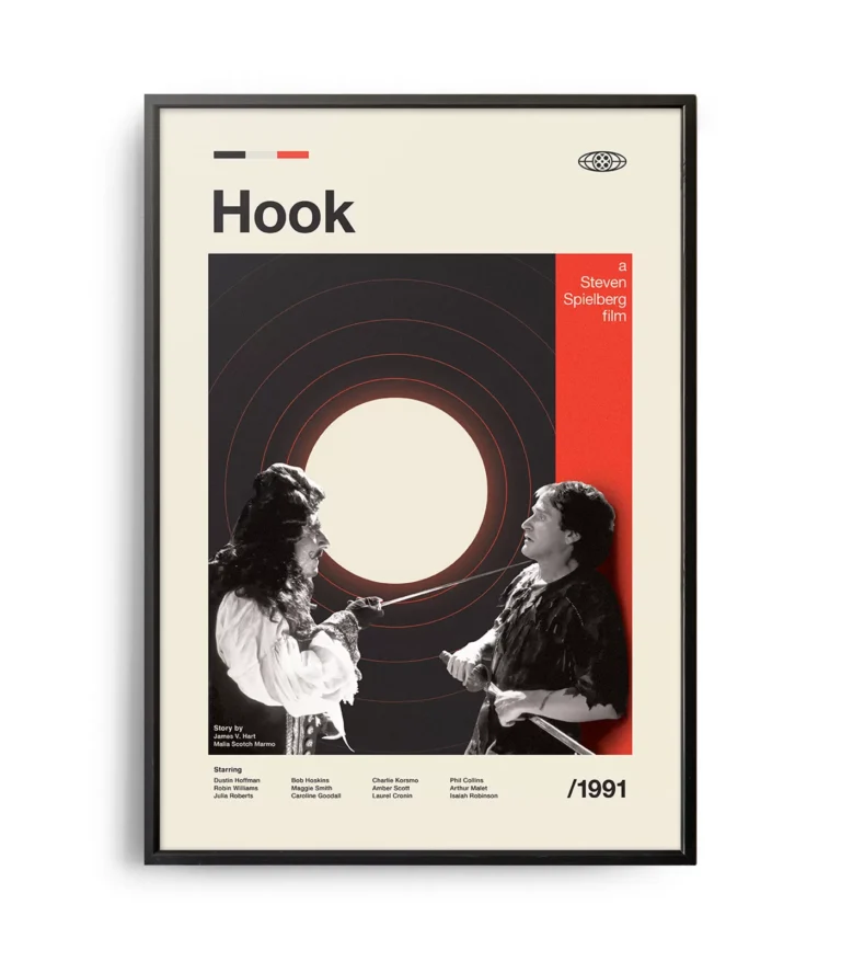 Mid-century modern Hook movie poster