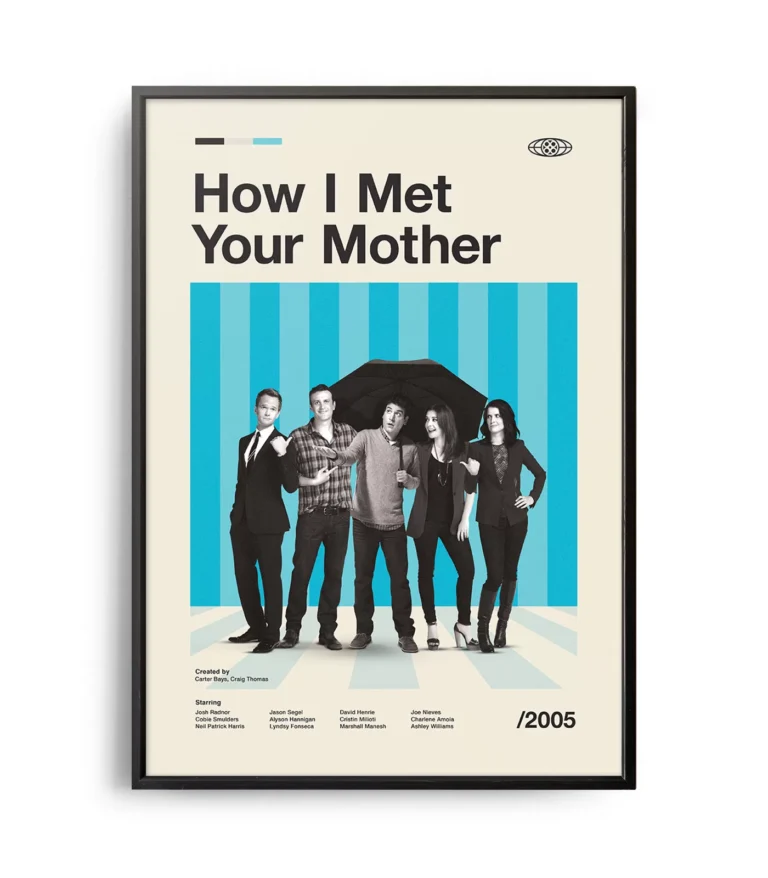 Mid-century modern How I Met Your Mother TV series poster