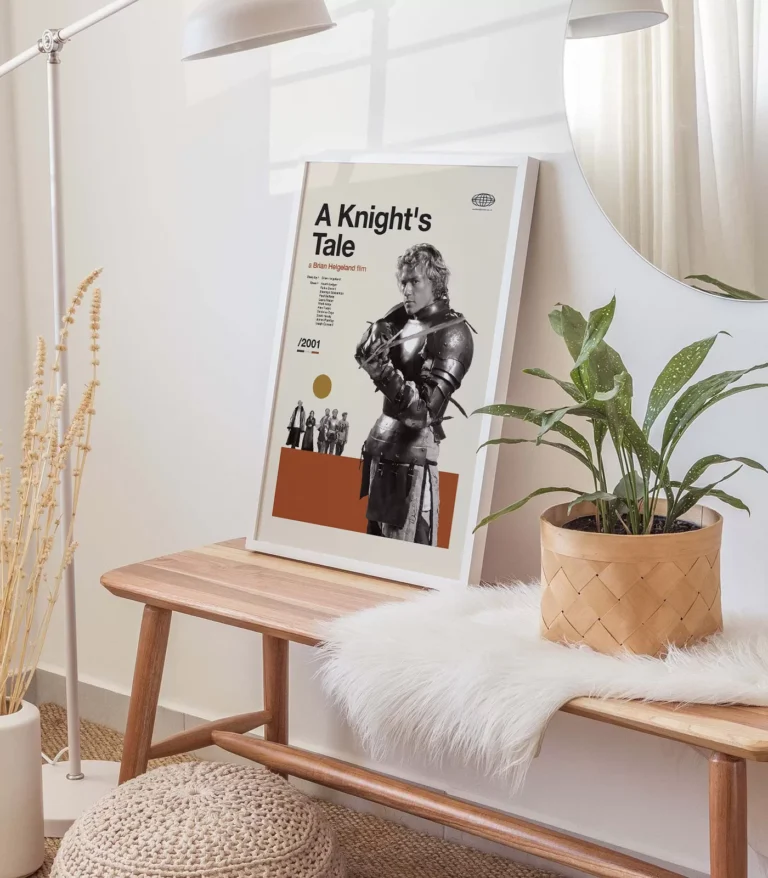 Mid-century modern A Knight's Tale movie poster