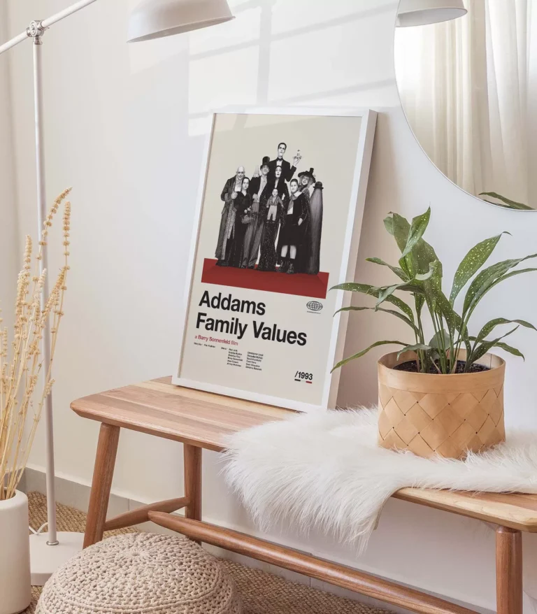 Mid-century modern Addams Family Values movie poster