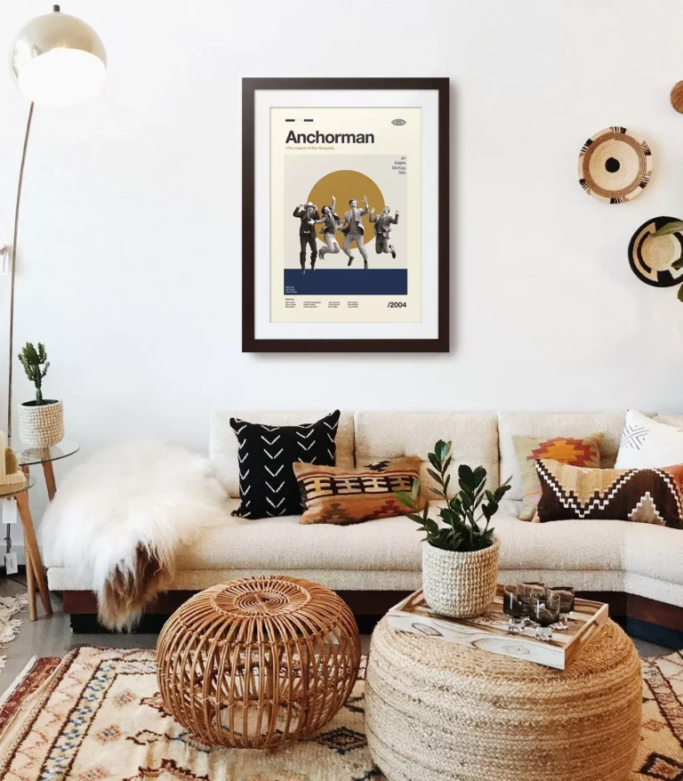 Mid-century modern Anchorman: The Legend of Ron Burgundy movie poster