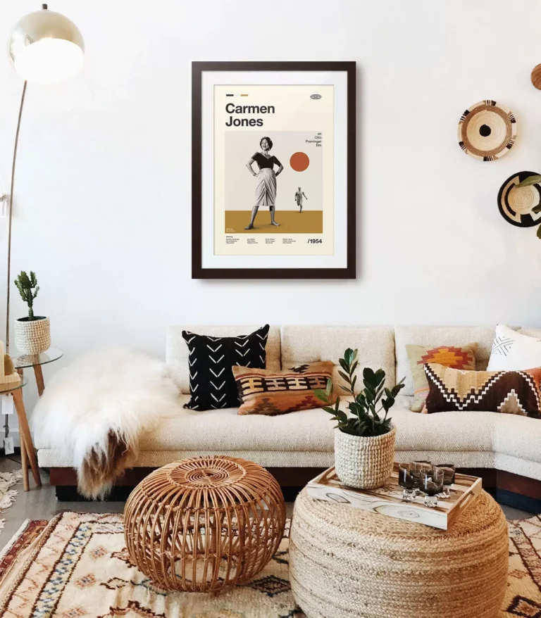 Mid-century modern Carmen Jones movie poster