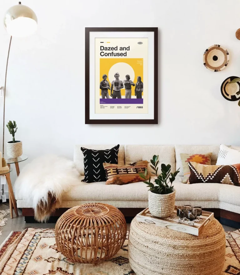 Mid-century modern Dazed and Confused movie poster