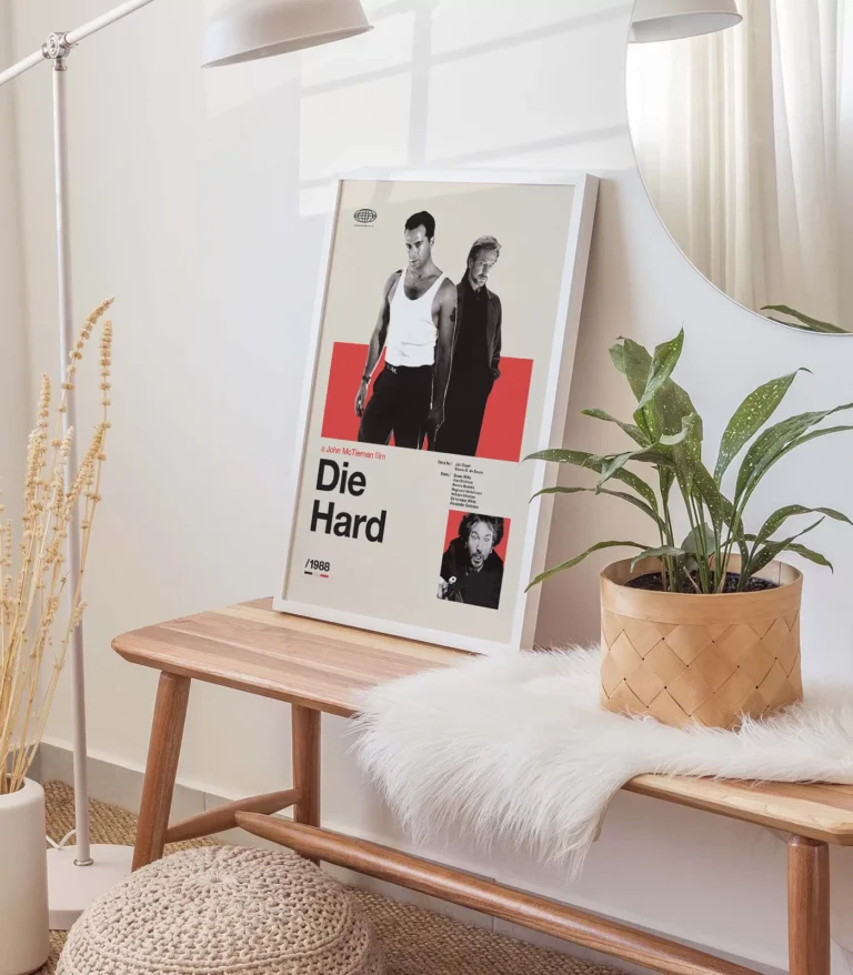 Mid-century modern Die Hard movie poster