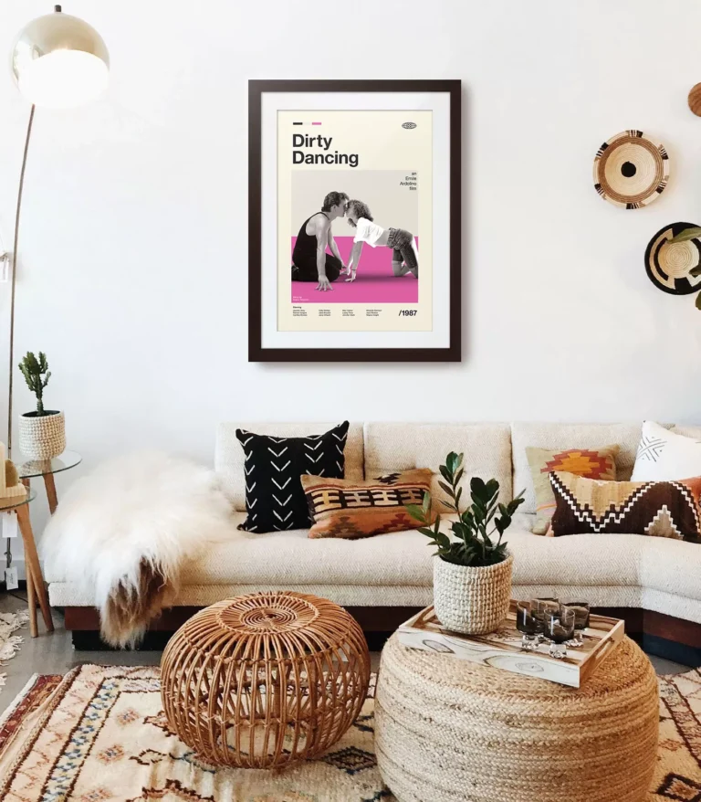 Mid-century modern Dirty Dancing movie poster