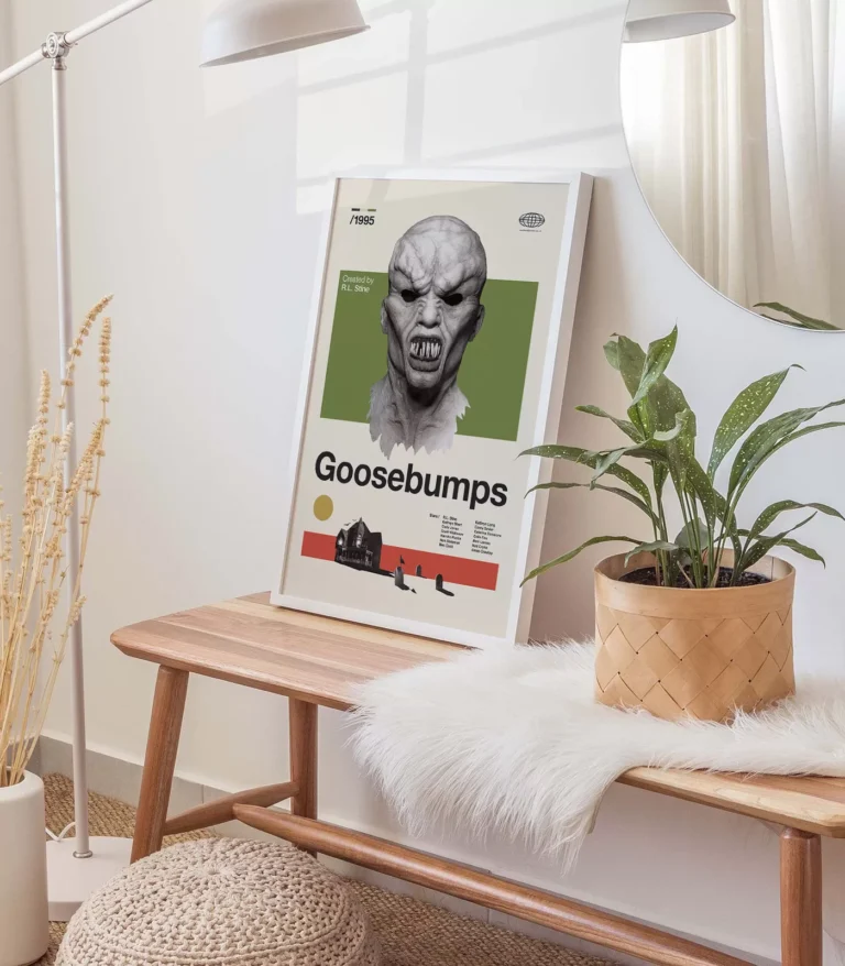 Mid-century modern Goosebumps movie poster