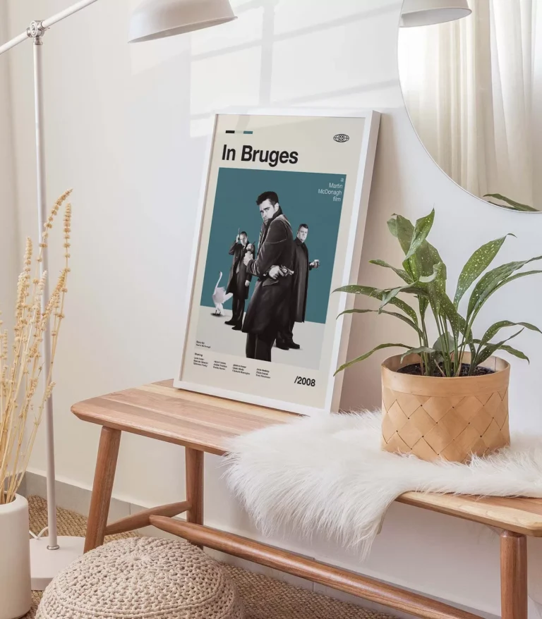 Mid-century modern In Bruges movie poster
