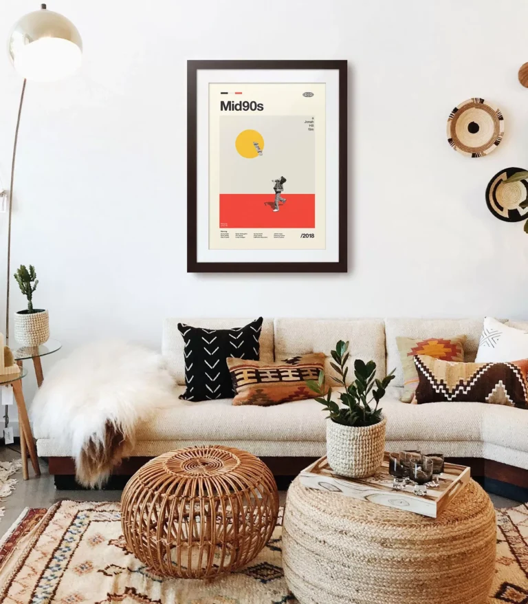 Mid-century modern Mid90s movie poster