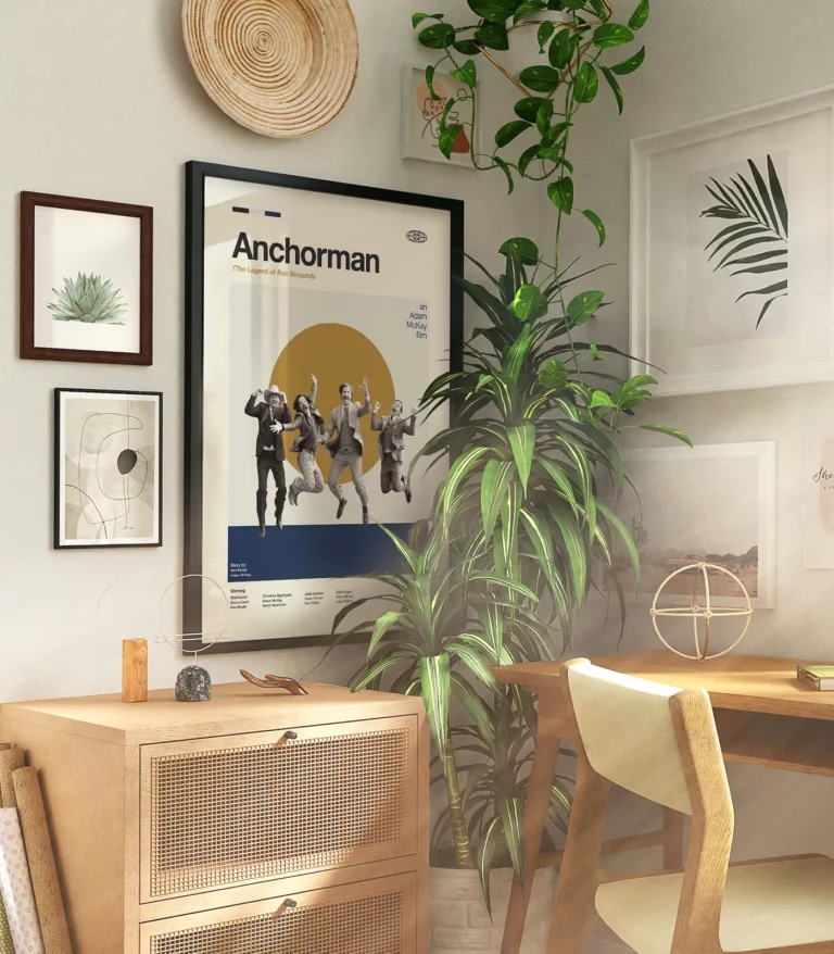 Mid-century modern Anchorman: The Legend of Ron Burgundy movie poster