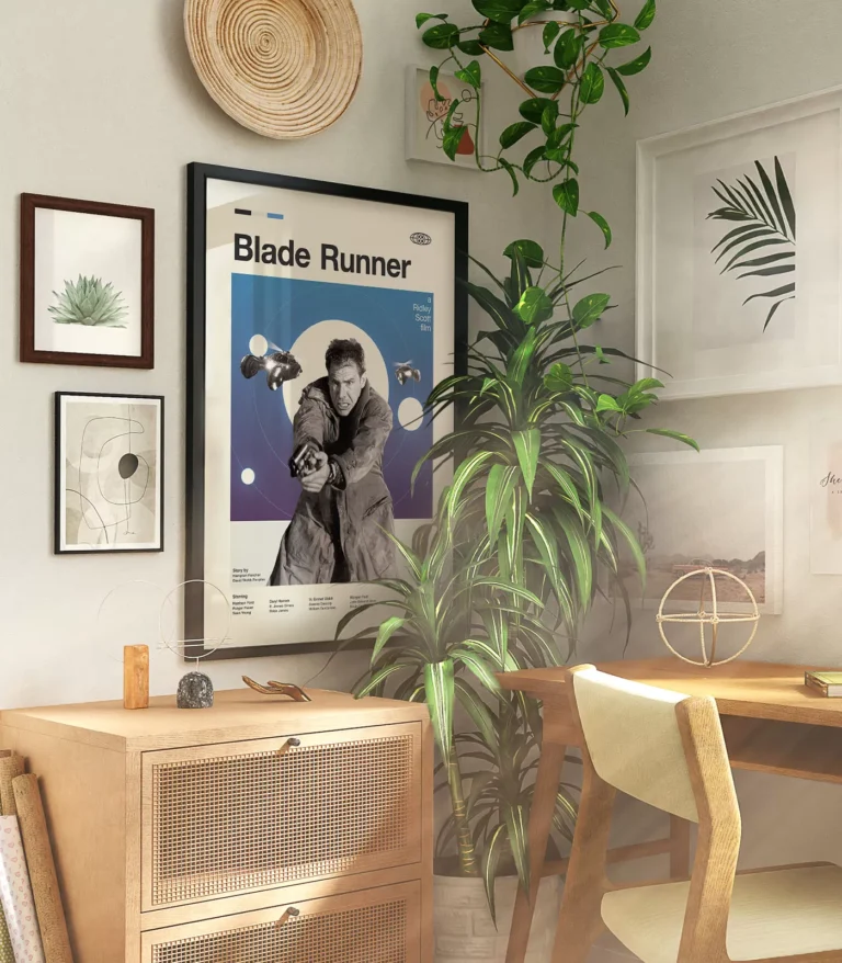 Mid-century modern Blade Runner movie poster