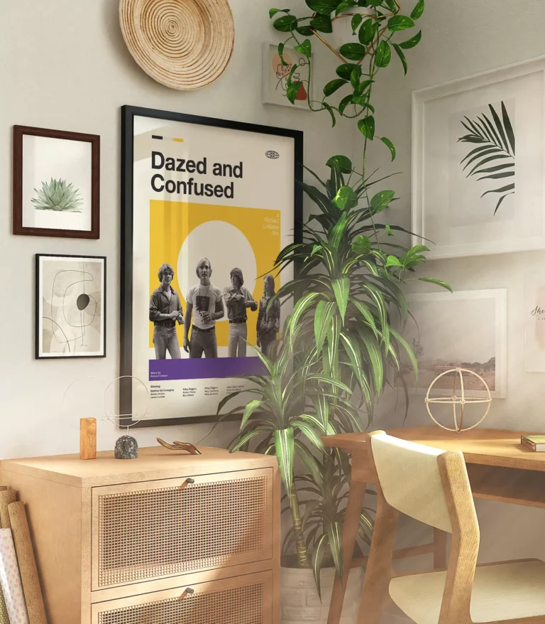 Mid-century modern Dazed and Confused movie poster