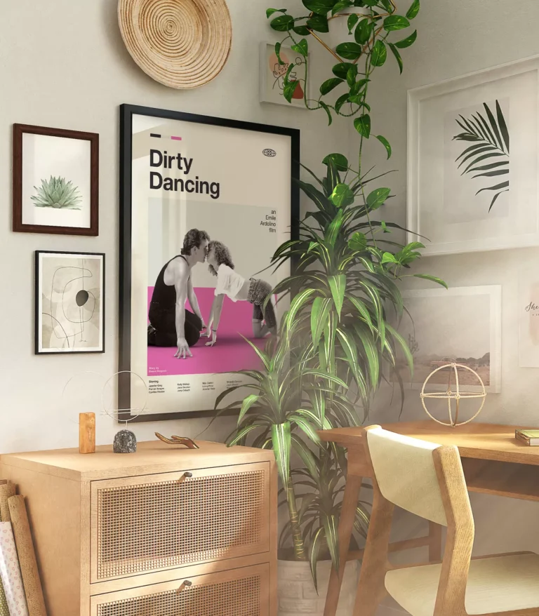 Mid-century modern Dirty Dancing movie poster