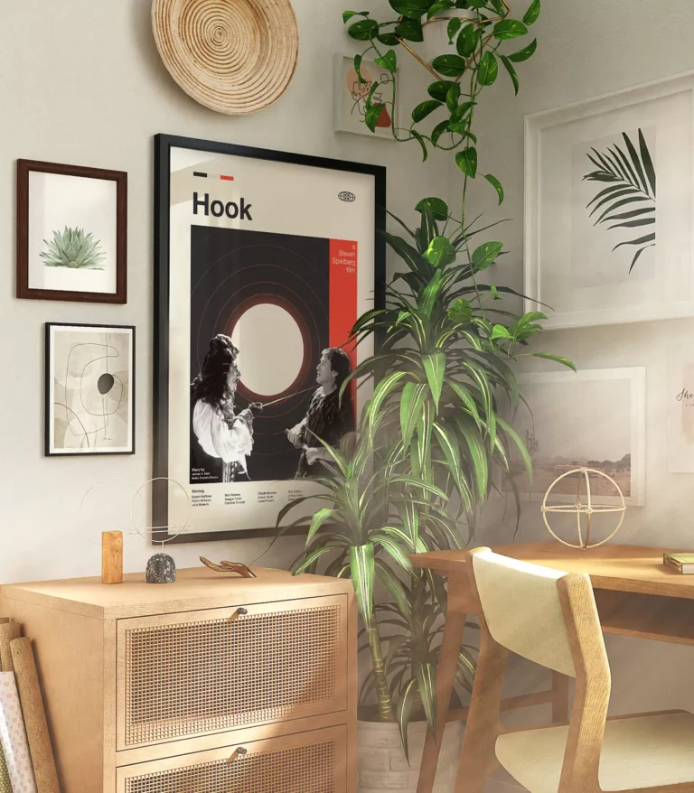 Mid-century modern Hook movie poster