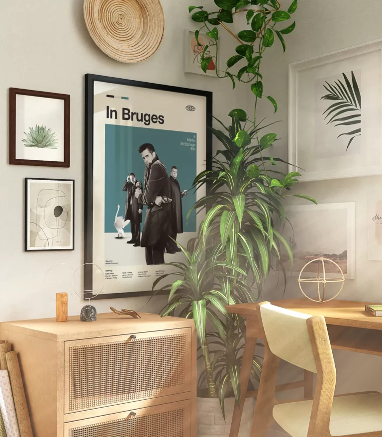 Mid-century modern In Bruges movie poster
