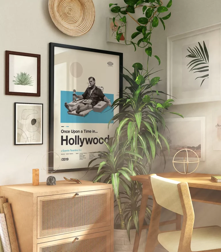 Mid-century modern Once Upon a Time in Hollywood movie poster