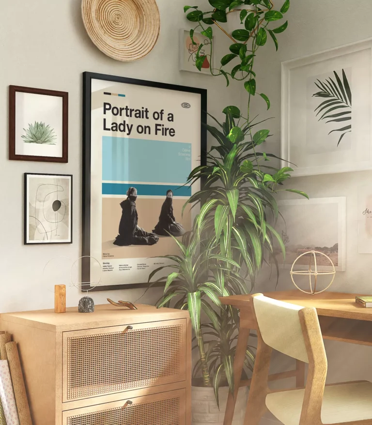 Mid-century modern Portrait of a Lady on Fire movie poster