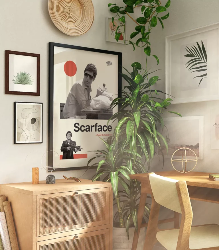 Mid-century modern Scarface movie poster