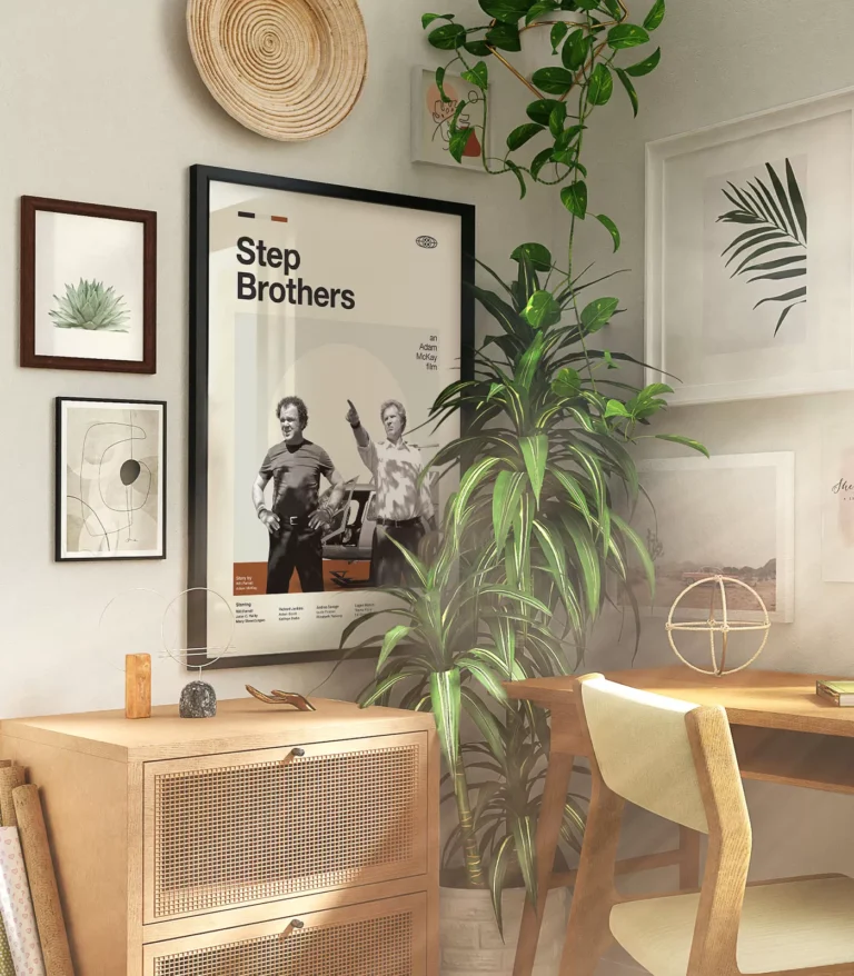 Mid-century modern Step Brothers movie poster