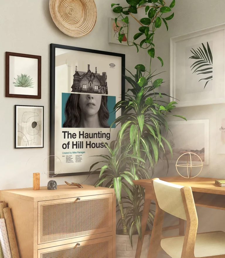 Mid-century modern The Haunting of Hill House movie poster