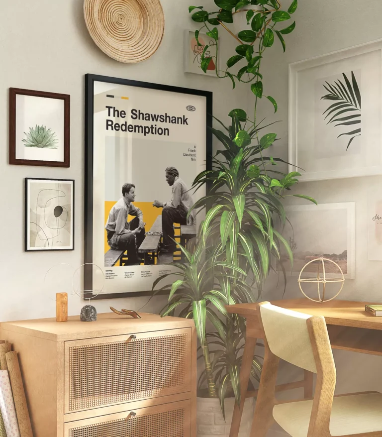 Mid-century modern The Shawshank Redemption movie poster