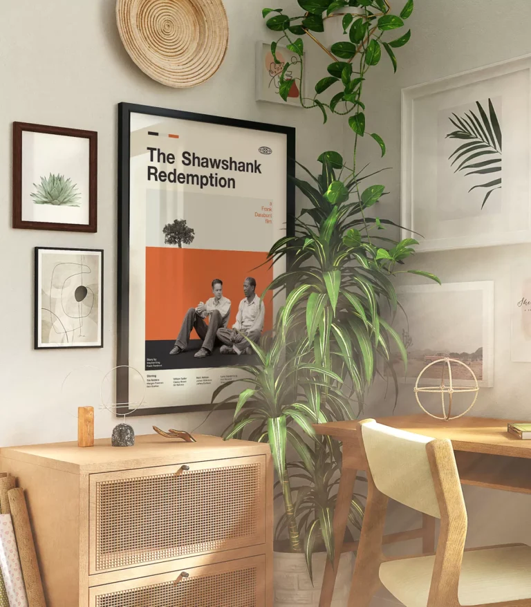 Mid-century modern The Shawshank Redemption movie poster