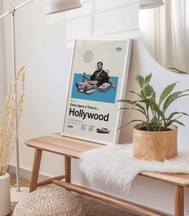 Mid-century modern Once Upon a Time in Hollywood movie poster