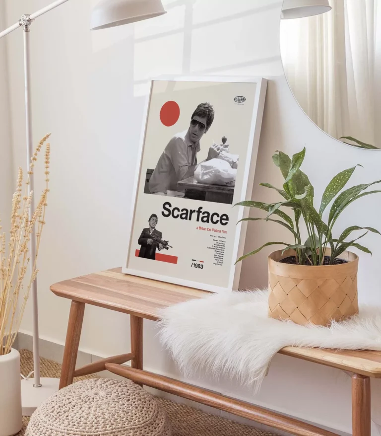 Mid-century modern Scarface movie poster