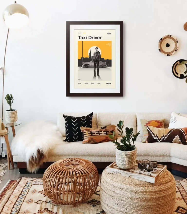 Mid-century modern Taxi Driver movie poster