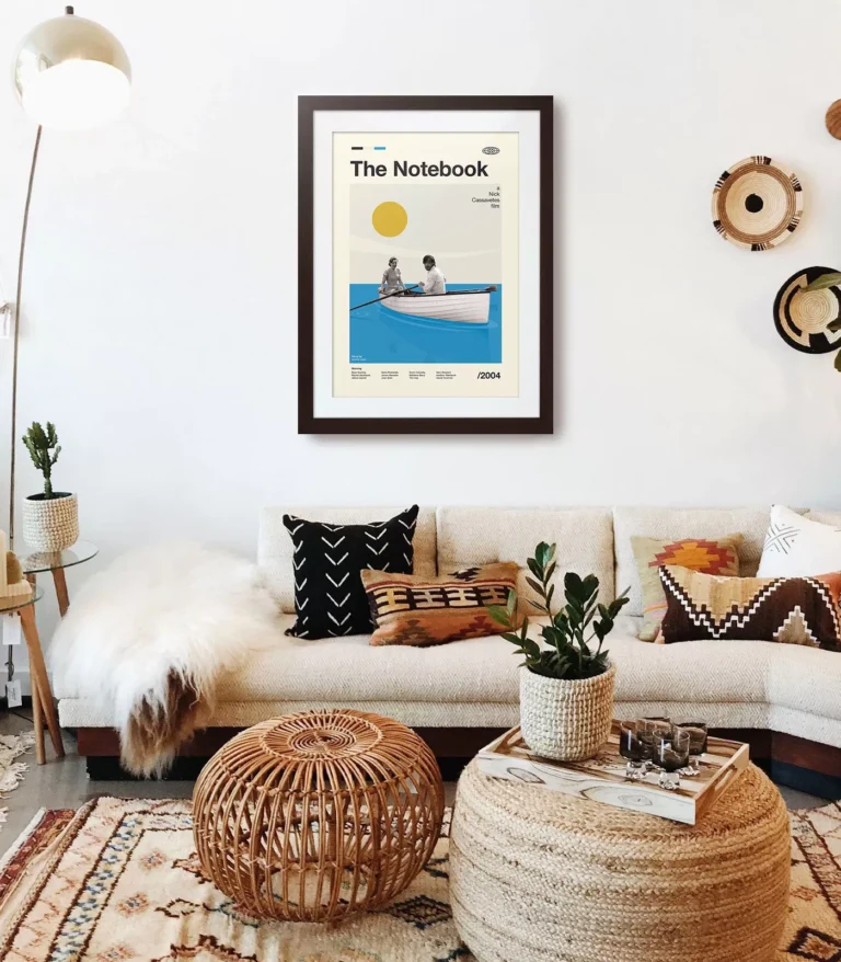 Mid-century modern The Notebook movie poster