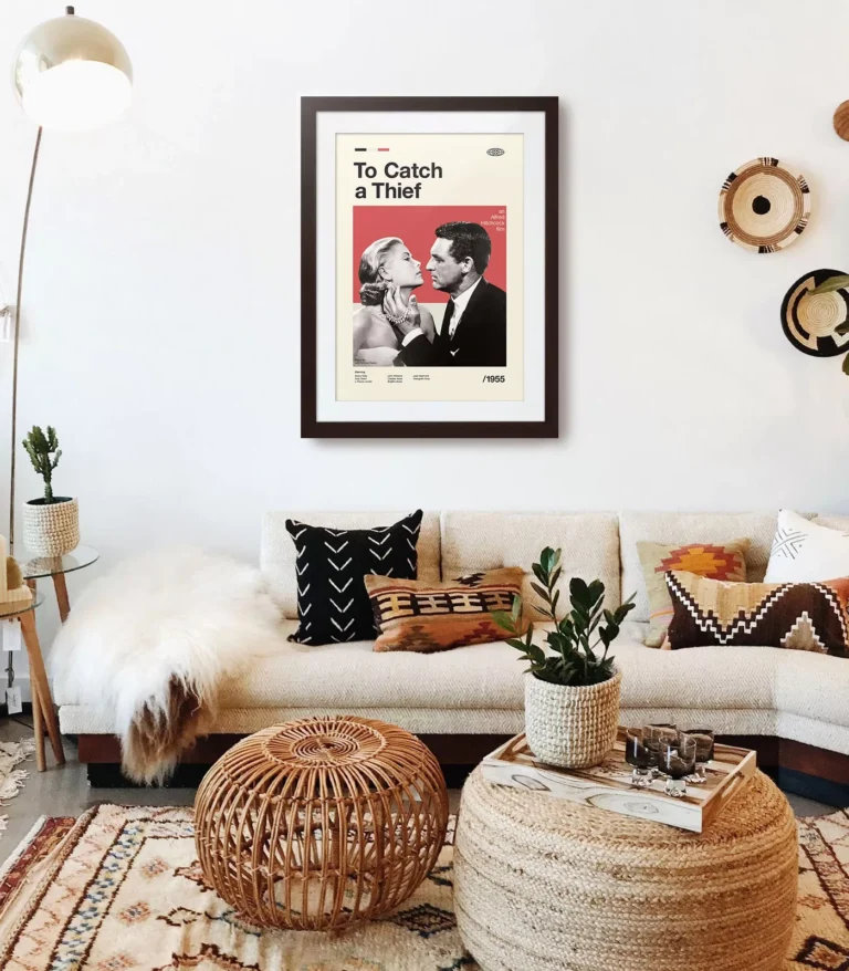 Mid-century modern To Catch a Thief movie poster