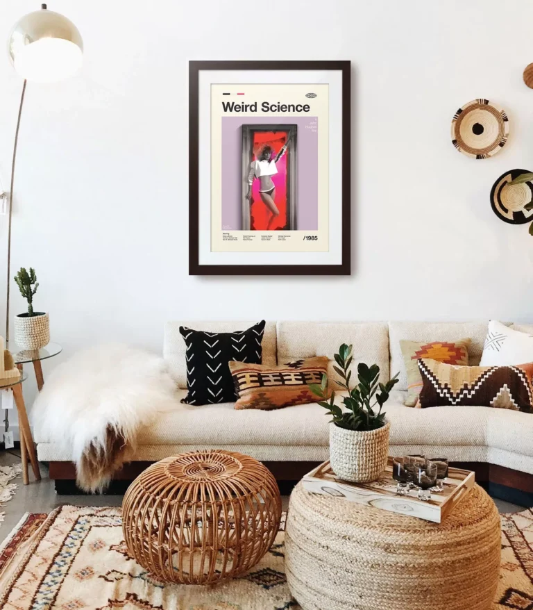 Mid-century modern Weird Science movie poster