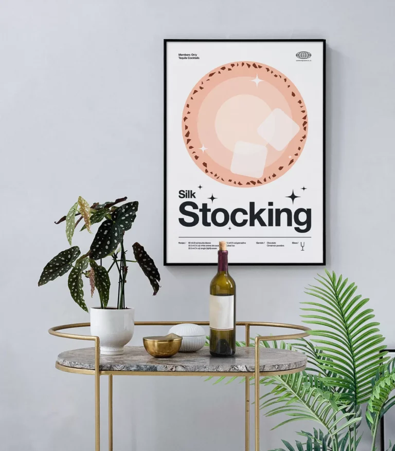 Mid-century modern Silk Stocking Cocktail poster