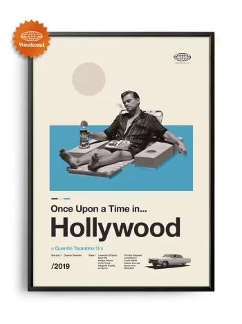 Mid-century modern Once Upon a Time in Hollywood movie poster