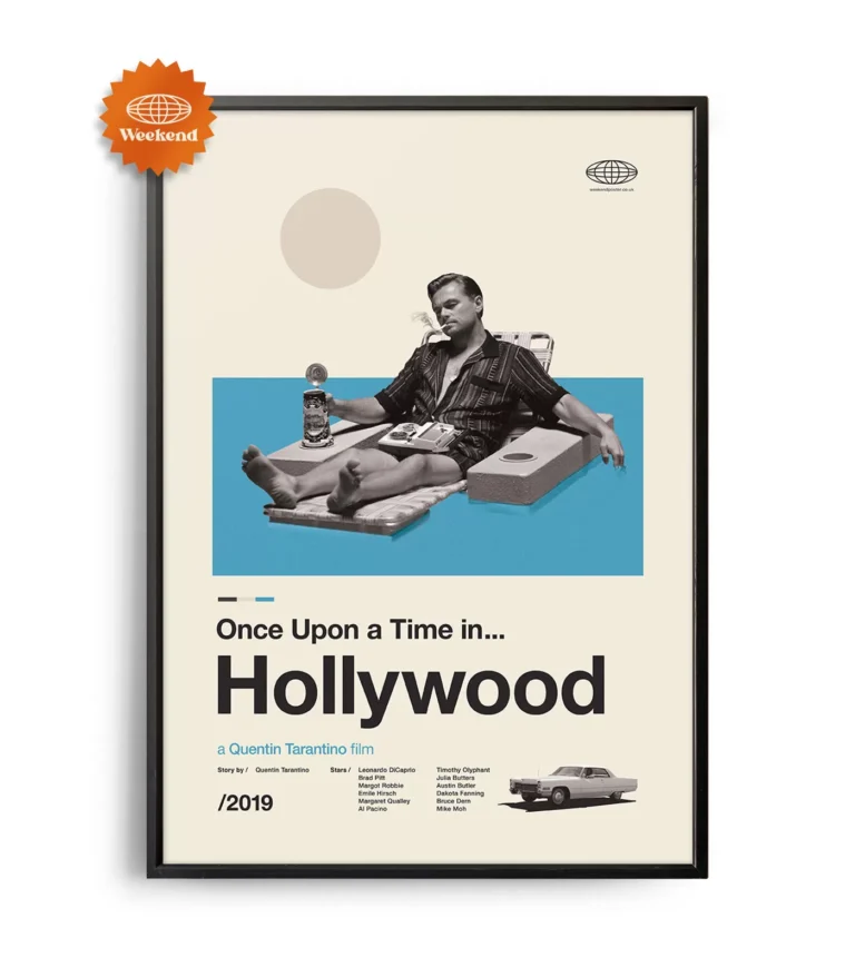 Mid-century modern Once Upon a Time in Hollywood movie poster