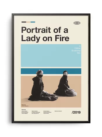 Mid-century modern Portrait of a Lady on Fire movie poster