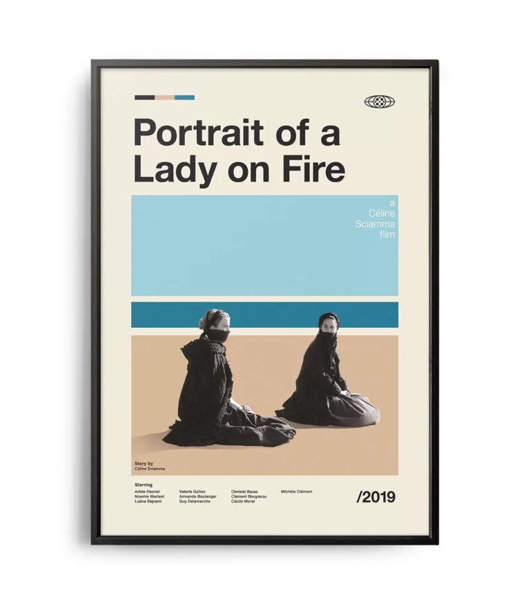 Mid-century modern Portrait of a Lady on Fire movie poster