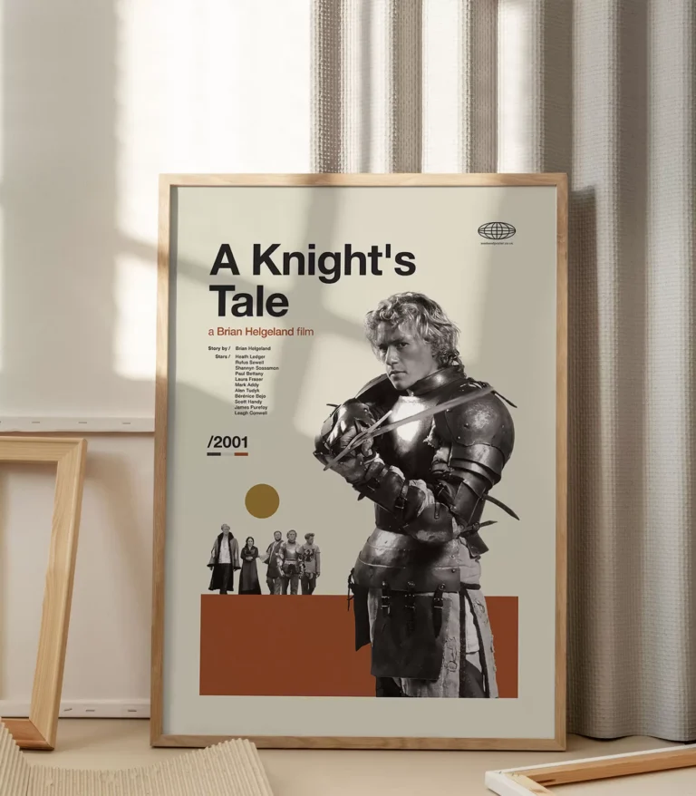 Mid-century modern A Knight's Tale movie poster