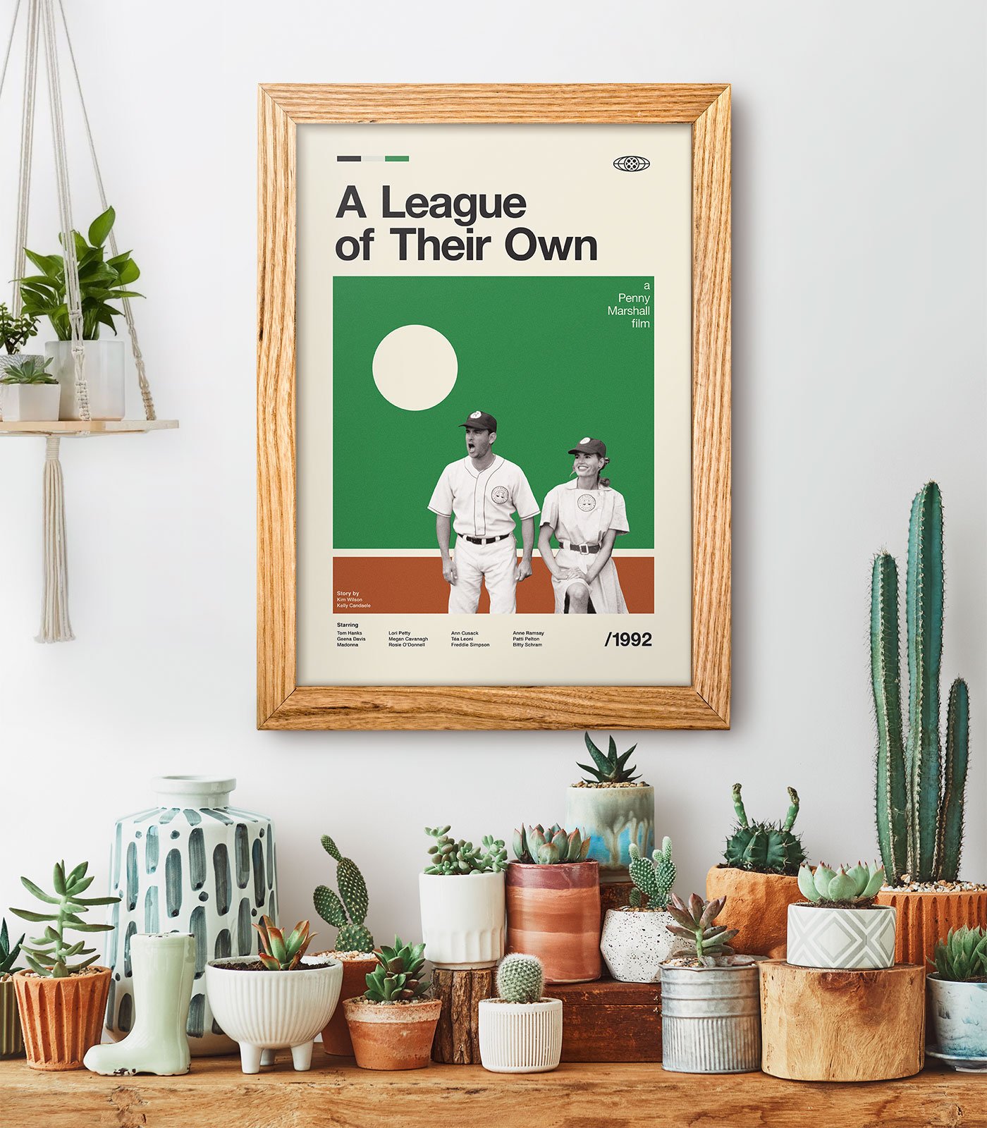 Mid-century modern A League of Their Own movie poster - Weekend Poster