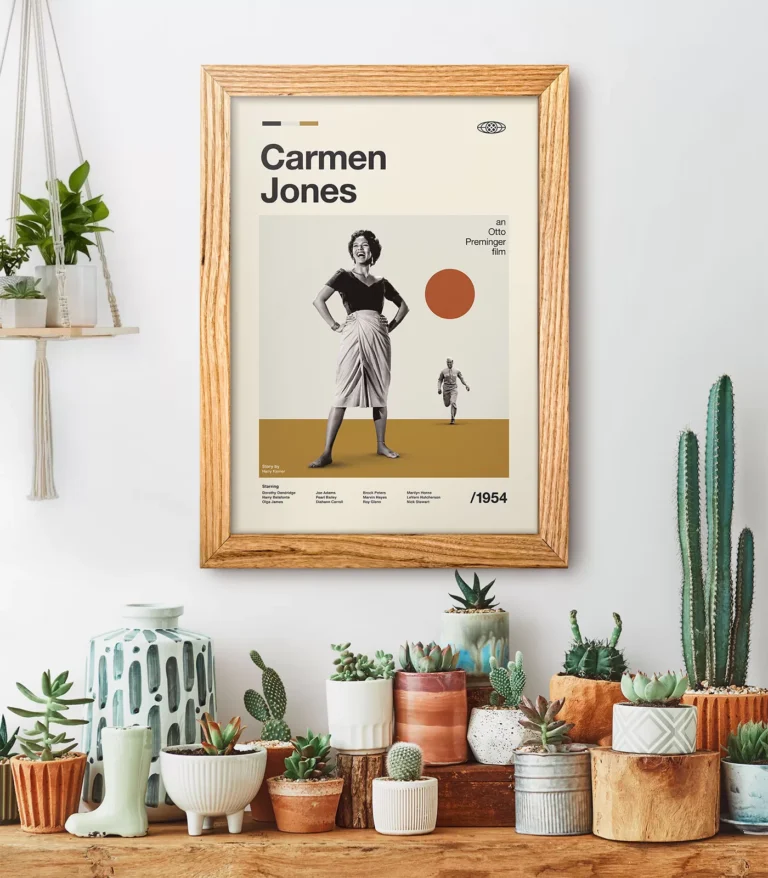 Mid-century modern Carmen Jones movie poster