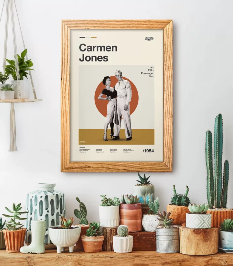 Mid-century modern Carmen Jones movie poster