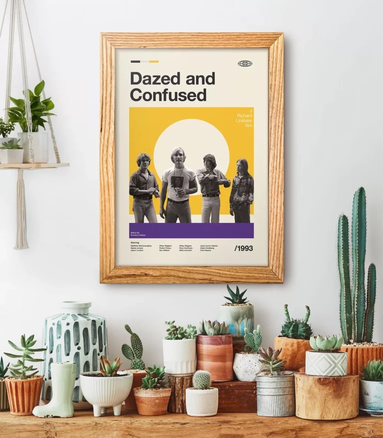 Mid-century modern Dazed and Confused movie poster