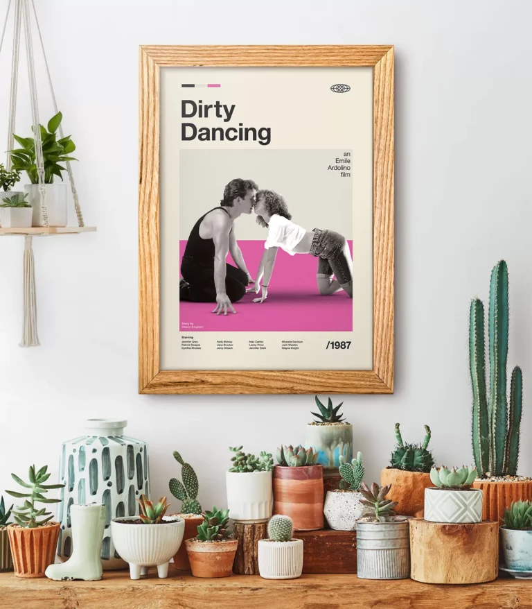 Mid-century modern Dirty Dancing movie poster