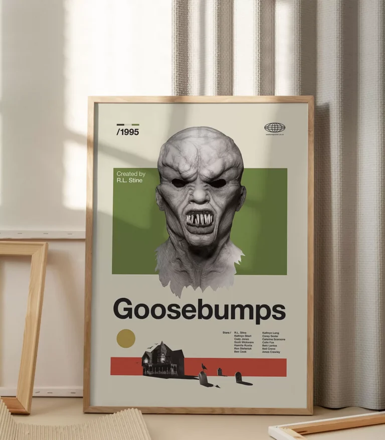 Mid-century modern Goosebumps movie poster
