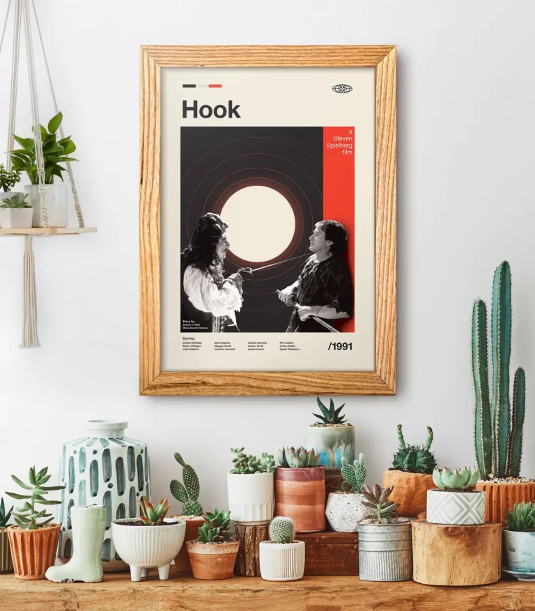Mid-century modern Hook movie poster