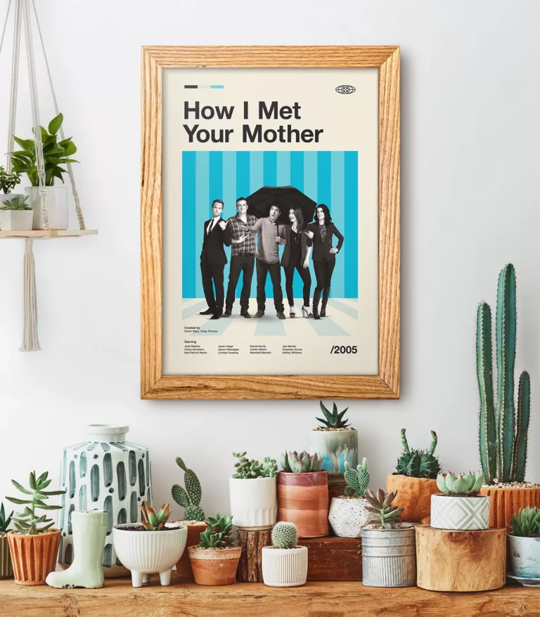 Mid-century modern How I Met Your Mother TV series poster