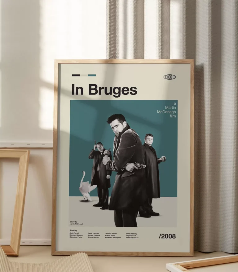 Mid-century modern In Bruges movie poster